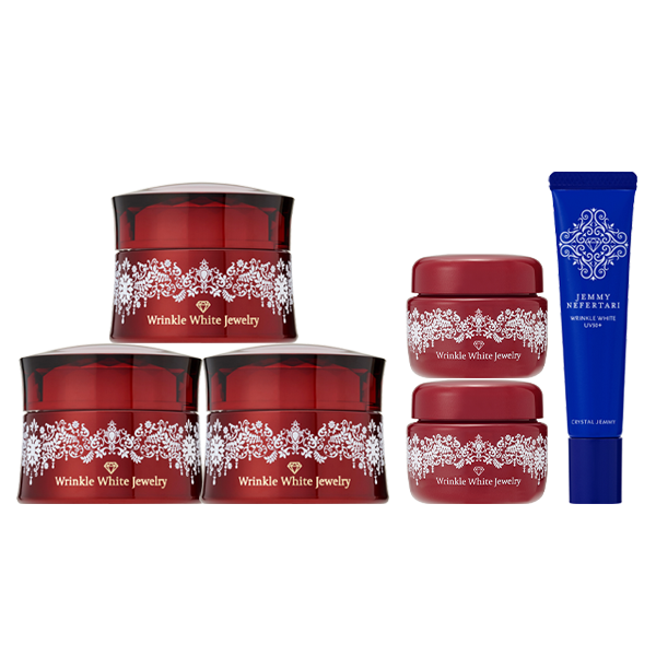 TV通販出演28周年 チェンジ 新リンクルホワイトジュエリー4個分＆新UVシワ改善＆美白！豪華セット